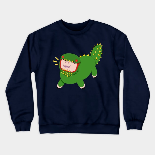 Poogie- Deviljhog Crewneck Sweatshirt by Bestiary Artistry